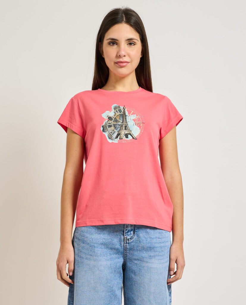 T shirt donna Yes Zee con stampa
