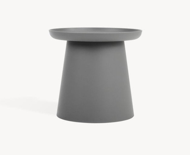Tavolino rotondo Olivia, 50x50x46,5 cm, Grigio