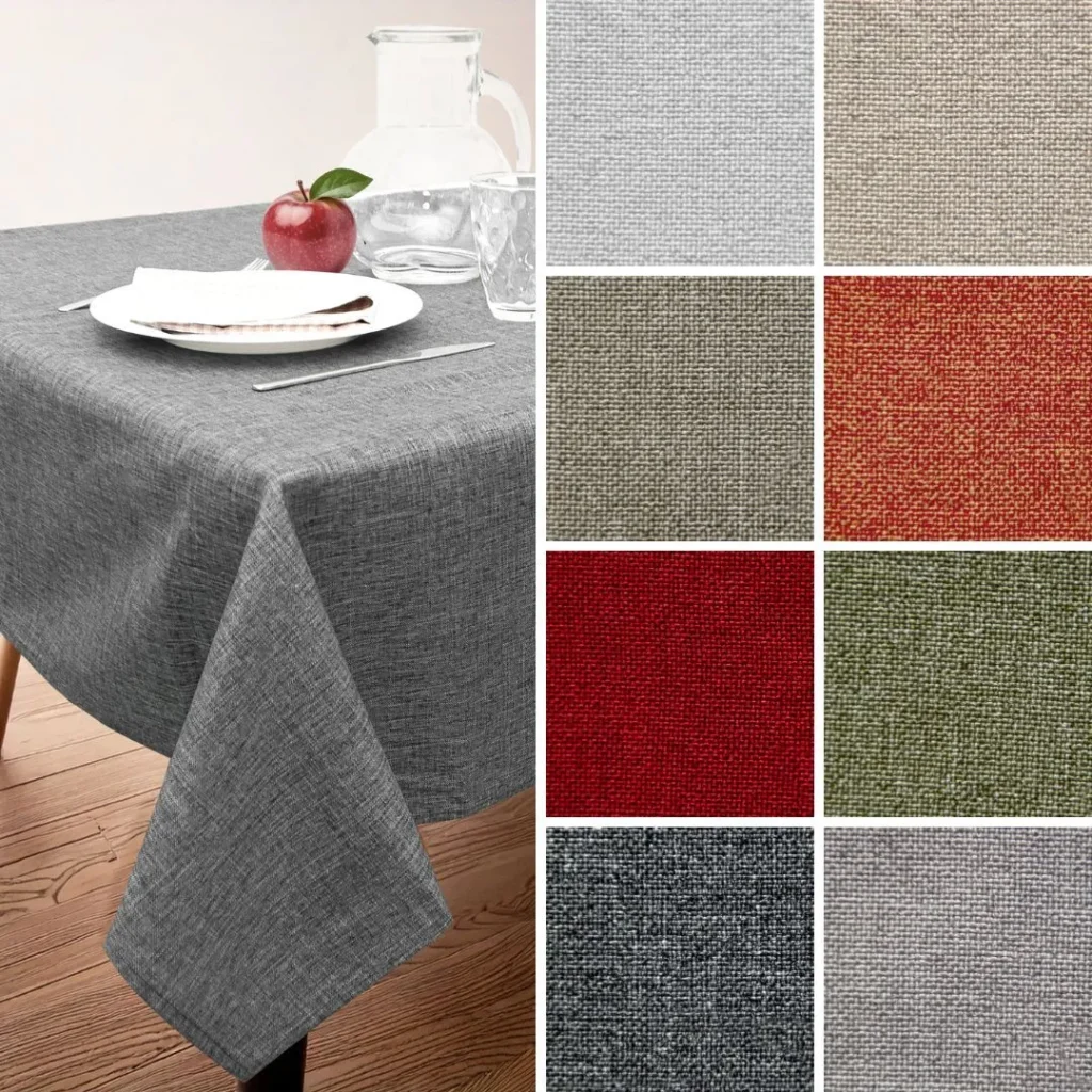 Tovaglia Antimacchia No Stiro DRAY Effetto Melange 8 Colori