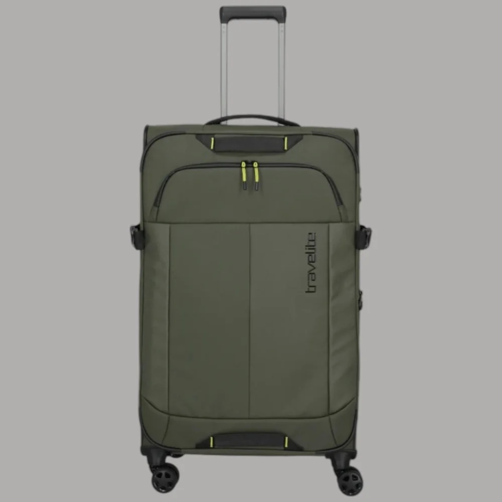 Trolley Travelite Briize L espandibile 4 ruote impermeabile Khaki