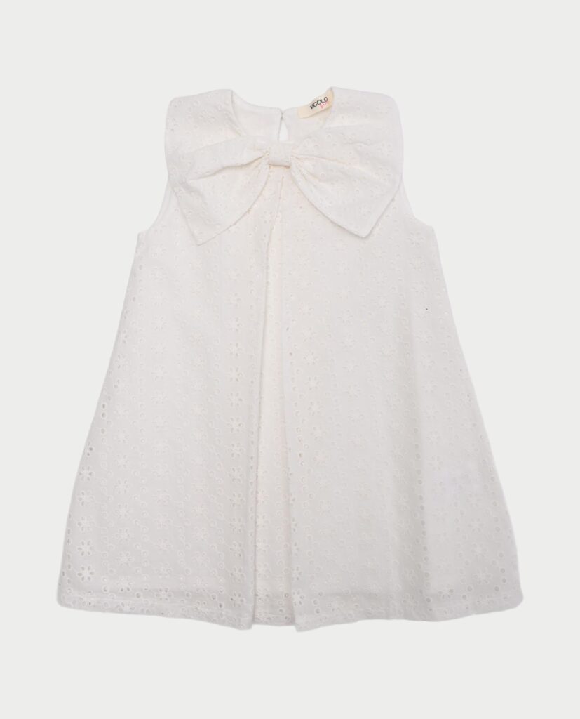 Vestito bambina Vicolo con maxi fiocco