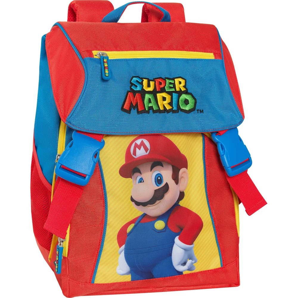 Zaino Estensibile Super Mario Blu Rosso Giallo