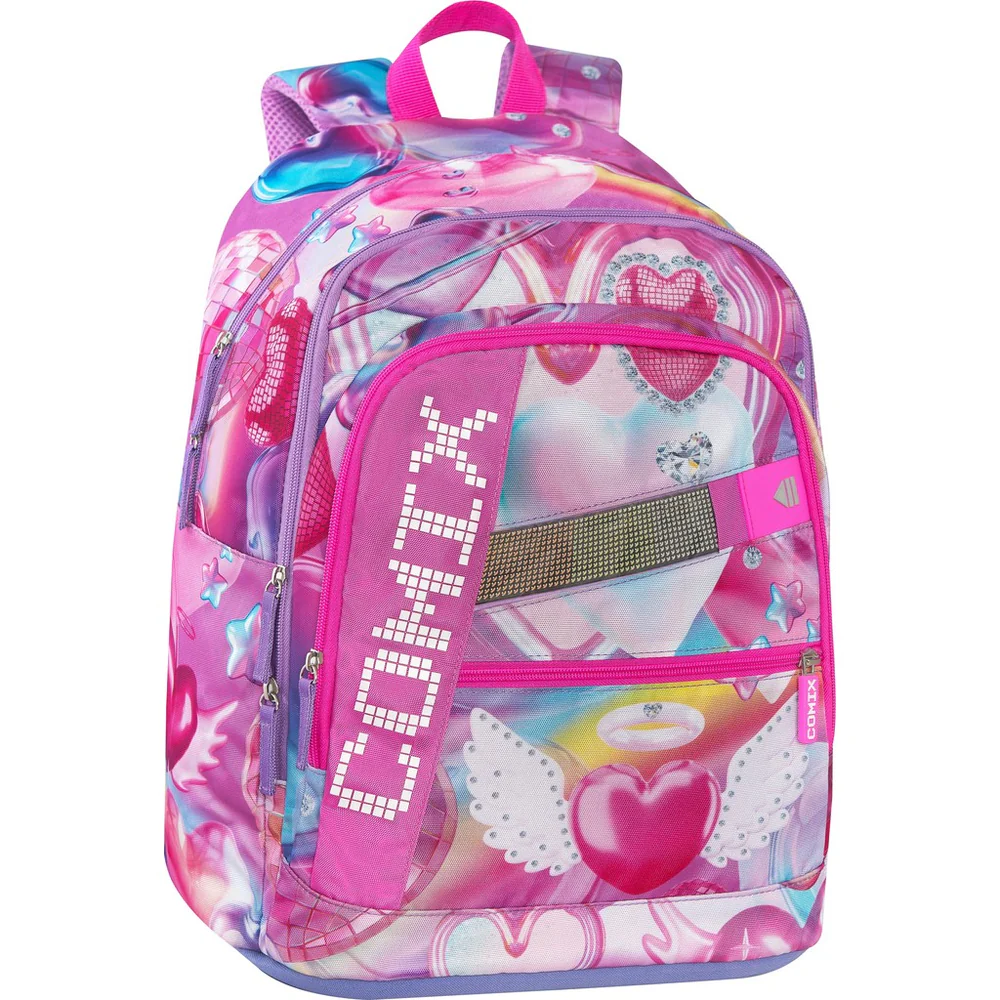 Zaino organizzato COMIX Bright Rosa