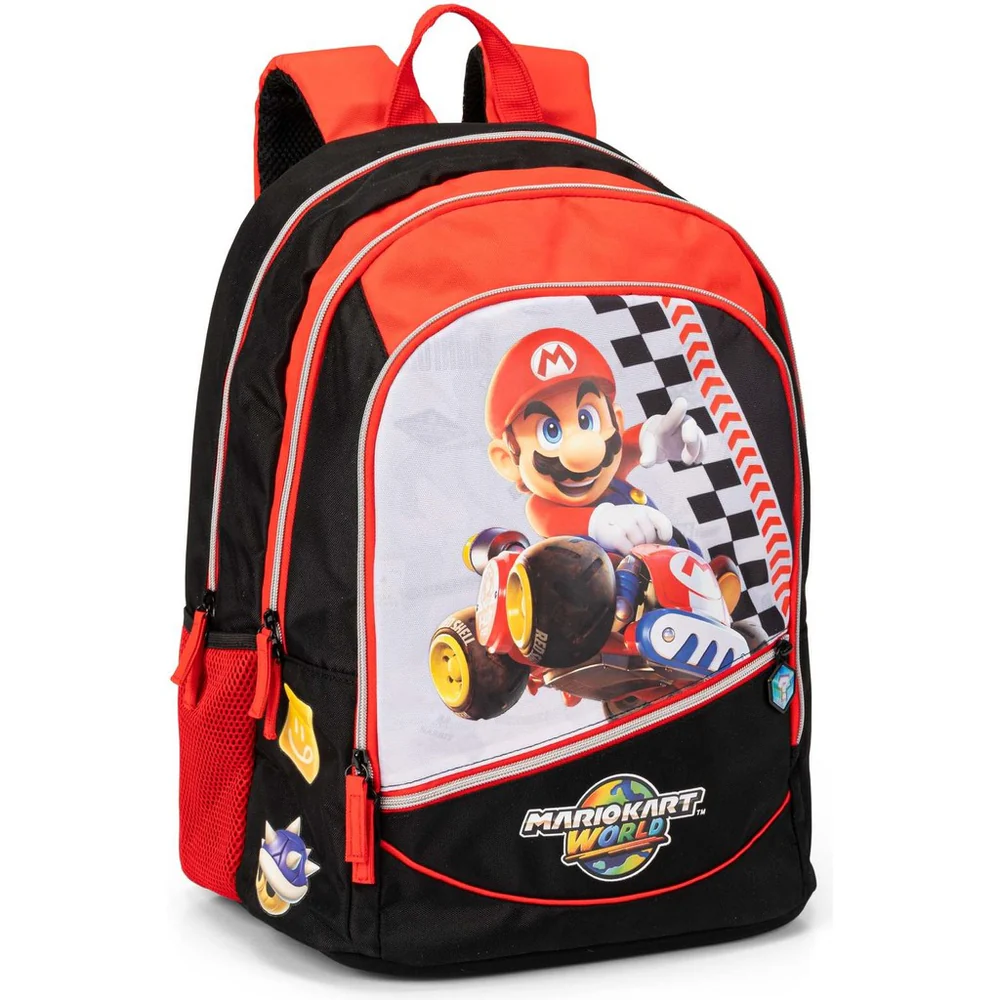 Zaino organizzato Mario Kart Rosso