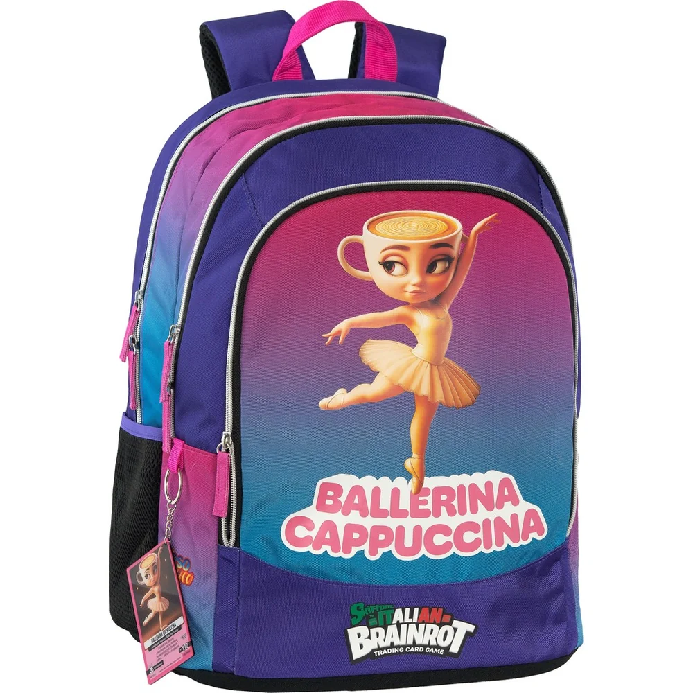 Zaino organizzato Skifidol Italian Brainrot Ballerina Cappuccina