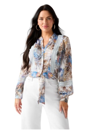 Camicetta donna a maniche lunghe Zahara Top