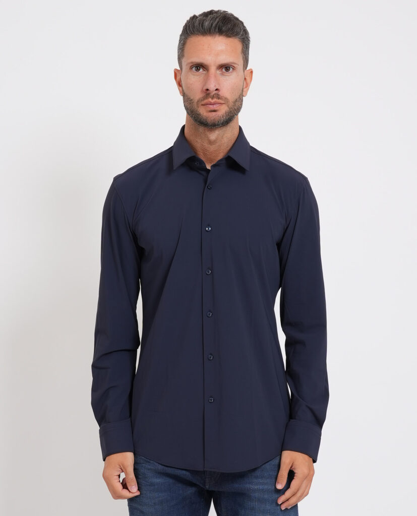 Camicia Hank uomo di Boss in jersey