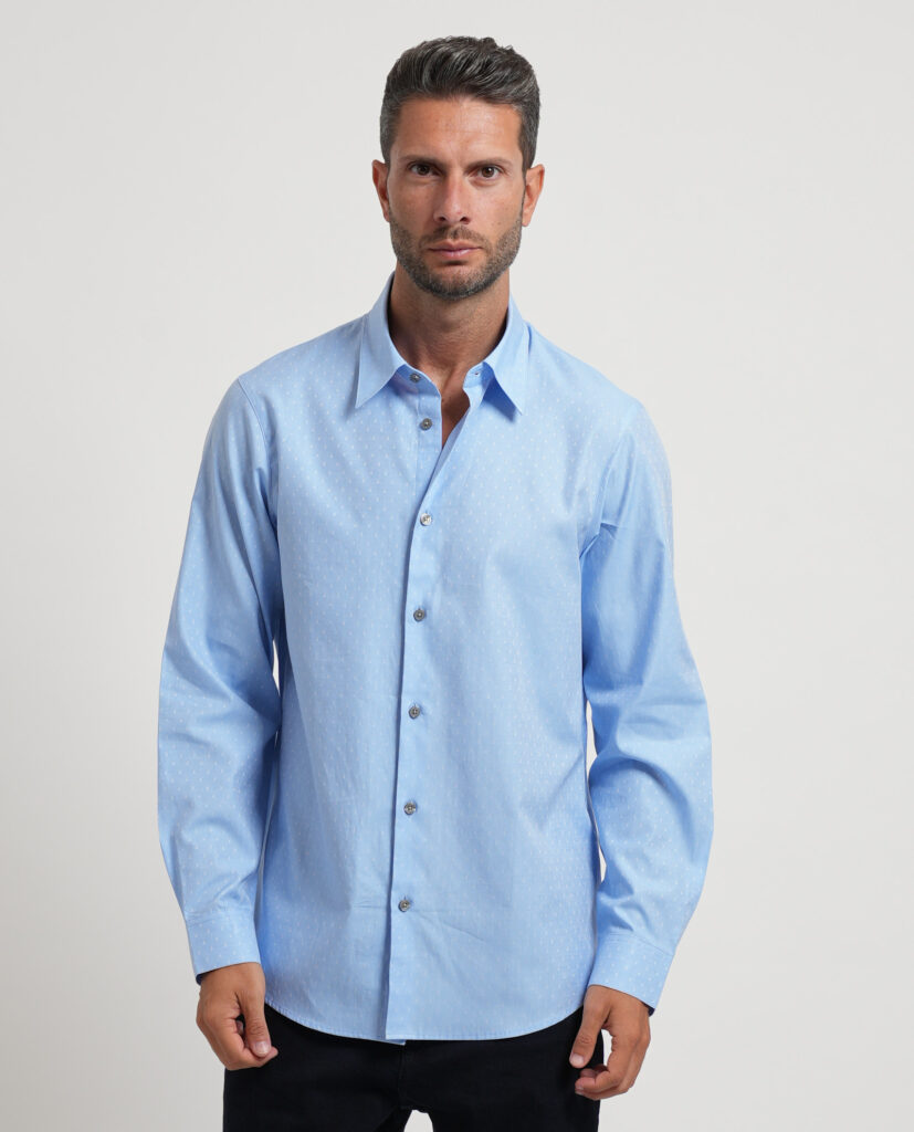 Camicia uomo Armani Exchange in cotone jacquard