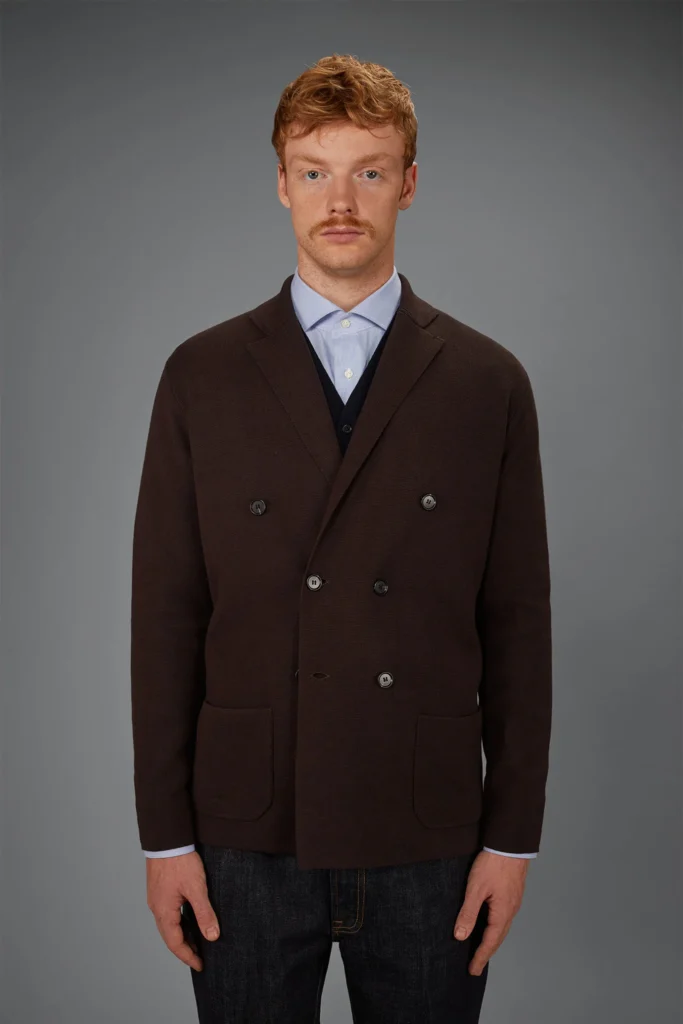 Cardigan uomo doppiopetto