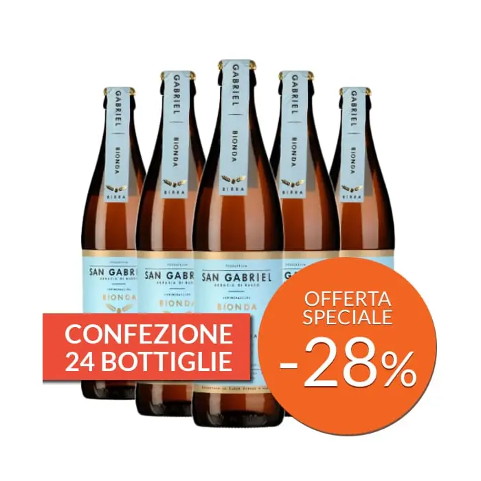 Confezione 24 bottiglie di Birra artigianale Bionda