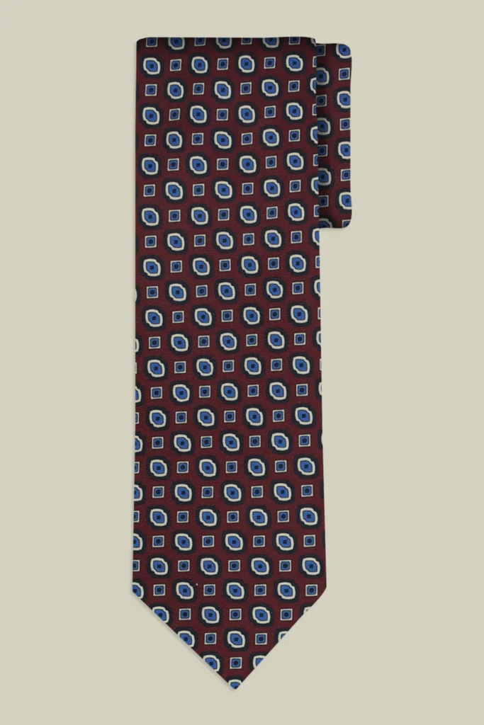 Cravatta uomo con fantasia geometrica