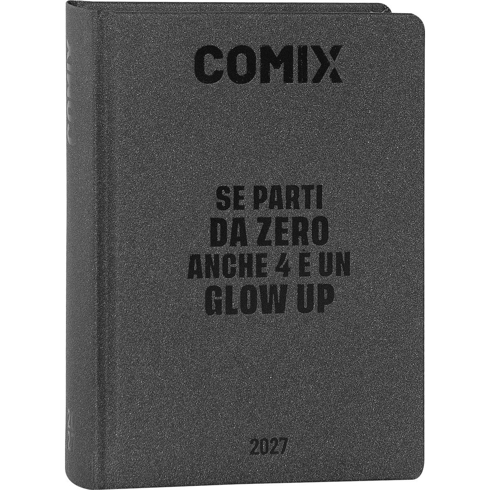 Diario 16 Mesi 2026 27 COMIX Giornaliero Standard Charcoal