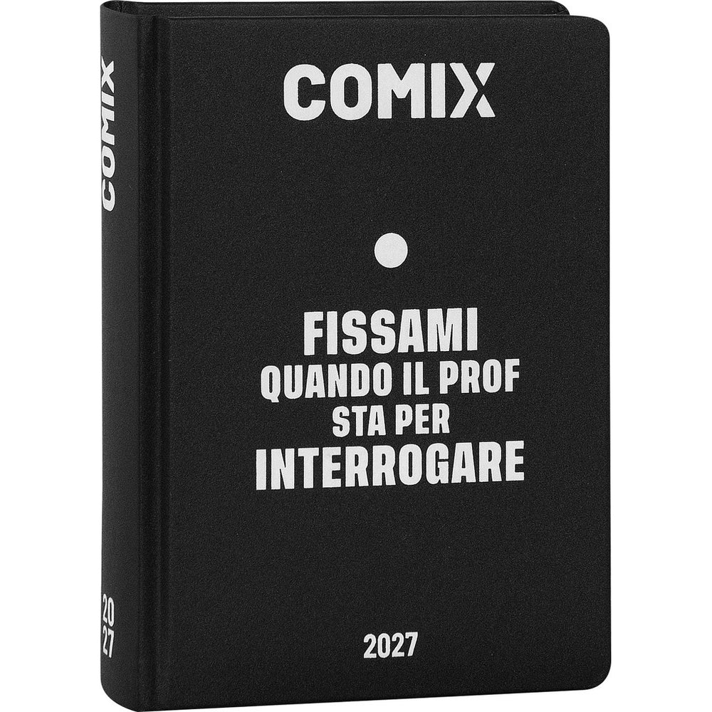 Diario 16 Mesi 2026 27 COMIX Giornaliero Standard Nero Bianco