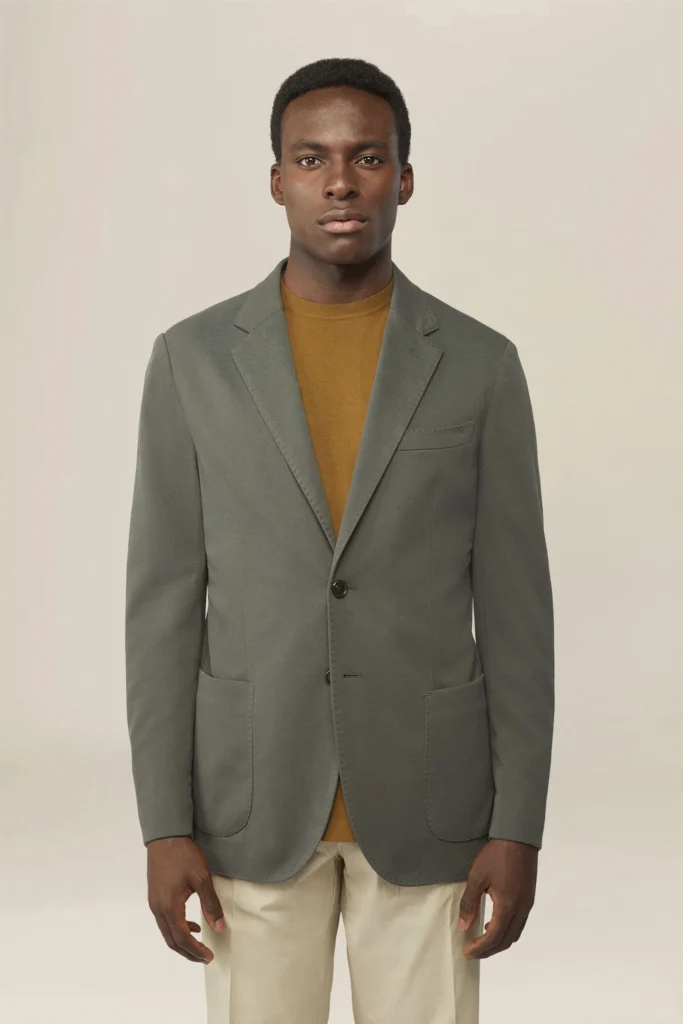Giacca uomo monopetto sfoderata regular fit1
