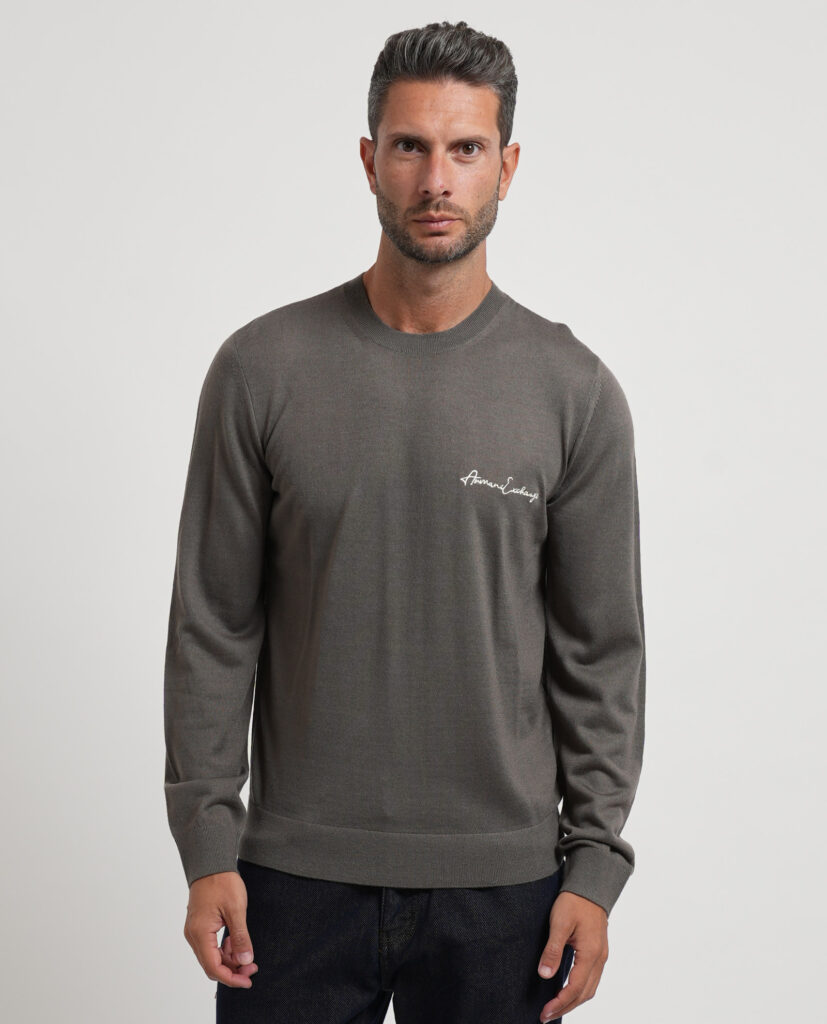 Maglione uomo Armani Exchange con logo ricamato