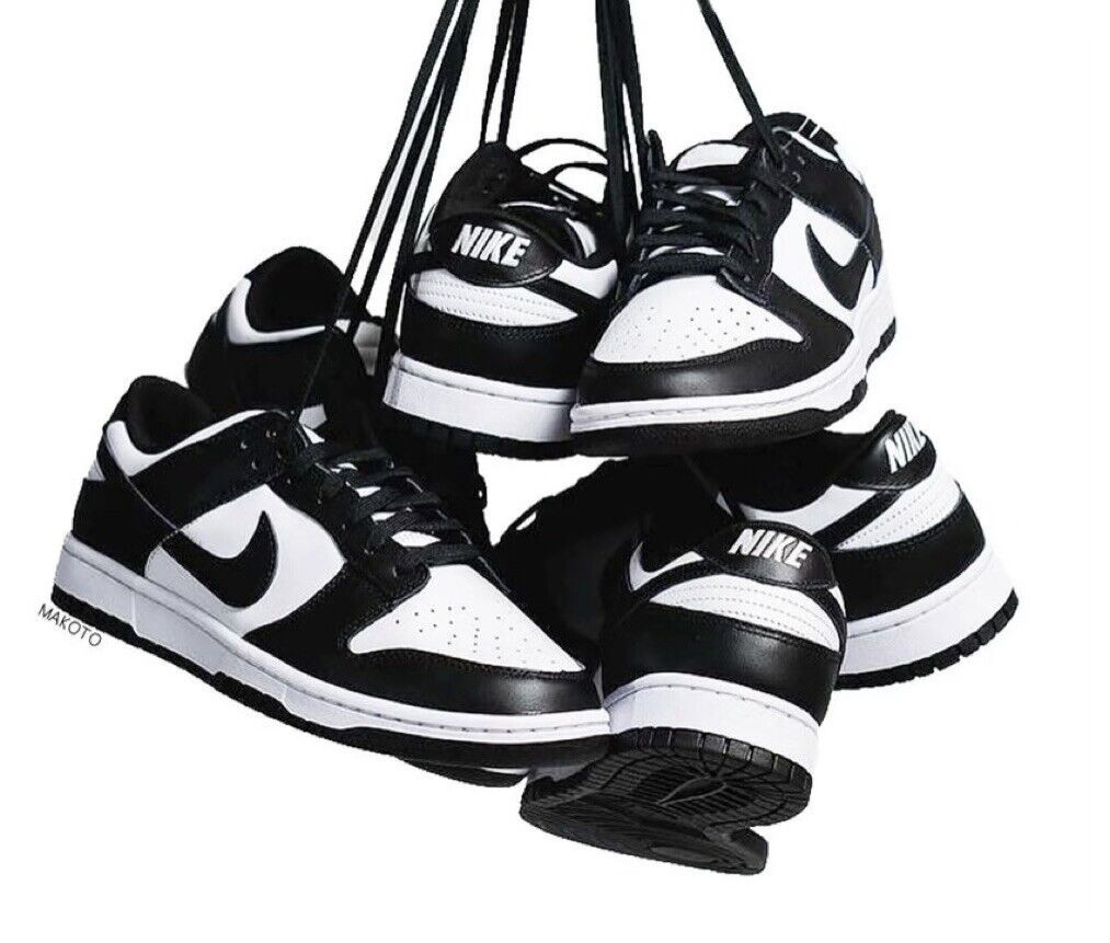 Nike Dunk low bianco nero unisex