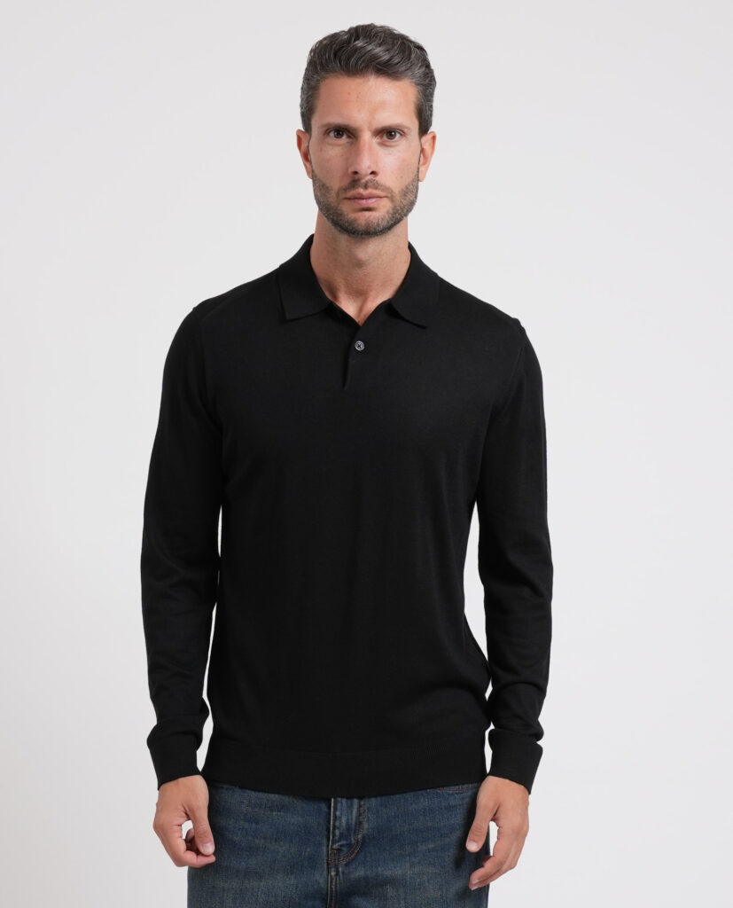 Polo in maglia Armani Exchange uomo1