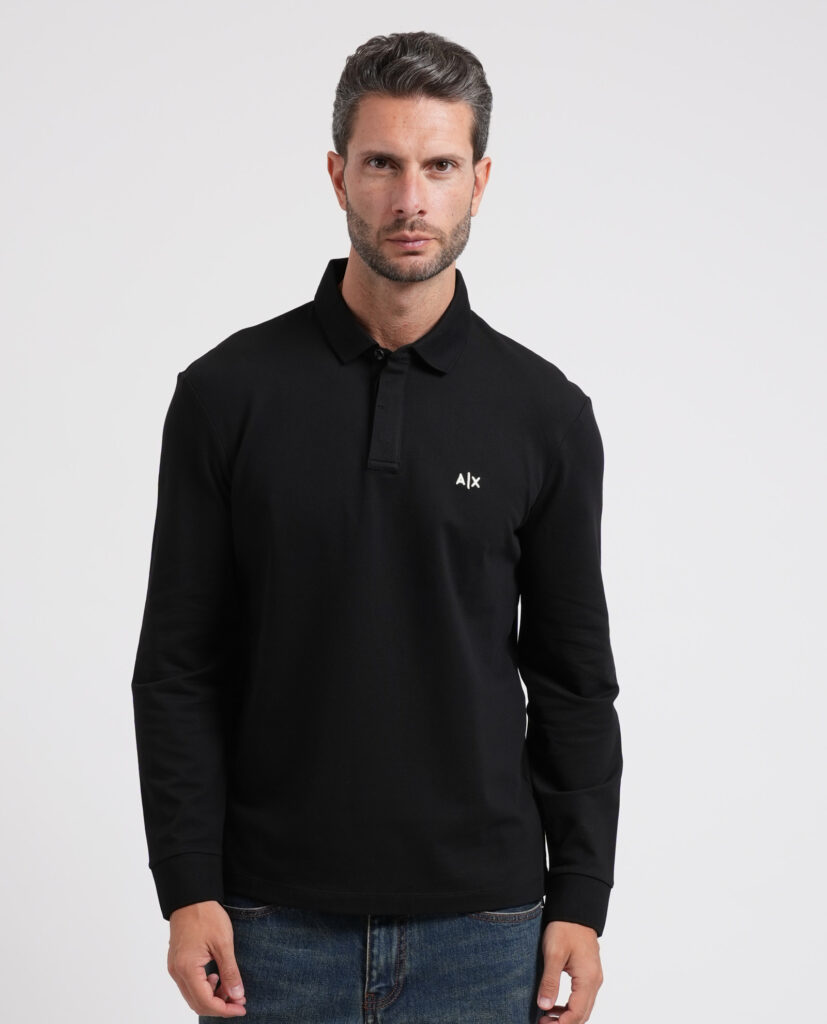 Polo uomo AX a maniche lunghe
