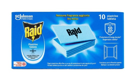 Raid Piastrine Antizanzare 10 Pz