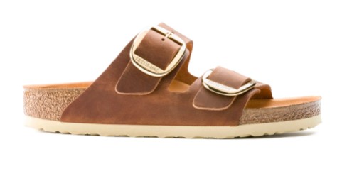Sandali da donna Arizona Big Buckle Natural Leather Oiled