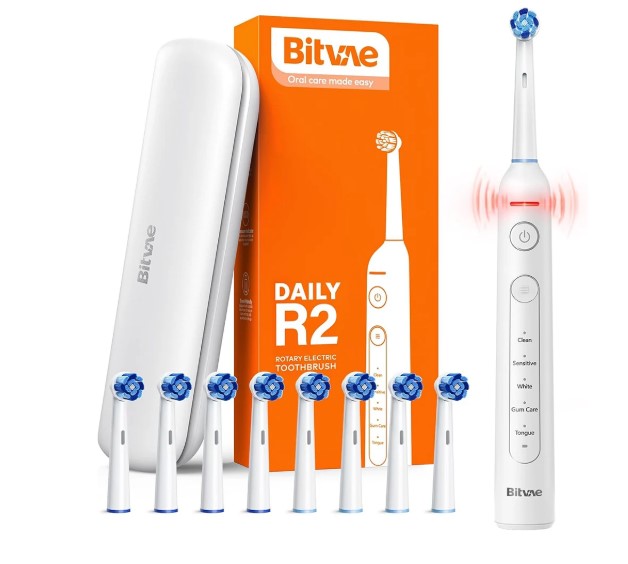 Spazzolino Elettrico Bitvae R2, Bianco