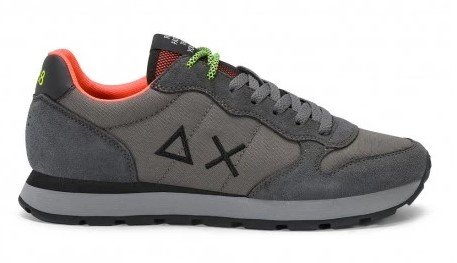 Sun 68 Tom Fluo Nylon Grigio Nero Sneakers Uomo