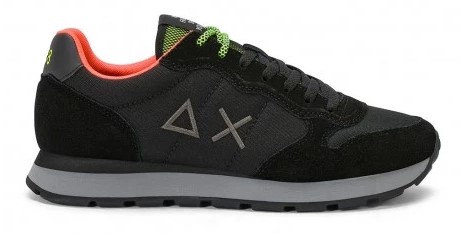 Sun 68 Tom Fluo Nylon Nero Grigio Sneakers Uomo