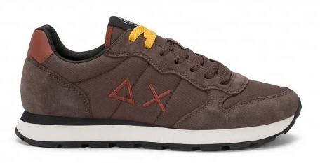 Sun 68 Tom Solid Nylon Marrone Mattone Sneakers Uomo