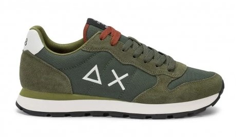 Sun 68 Tom Solid Nylon Militare Bianco Sneakers Uomo