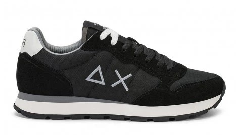 Sun 68 Tom Solid Nylon Nero Grigio Sneakers Uomo