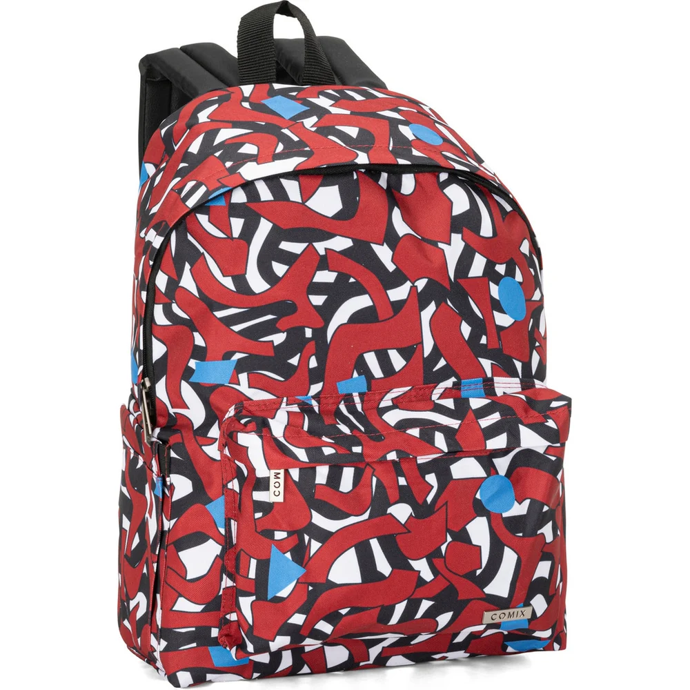Zaino Americano COMIX Allover Rosso Bianco Nero