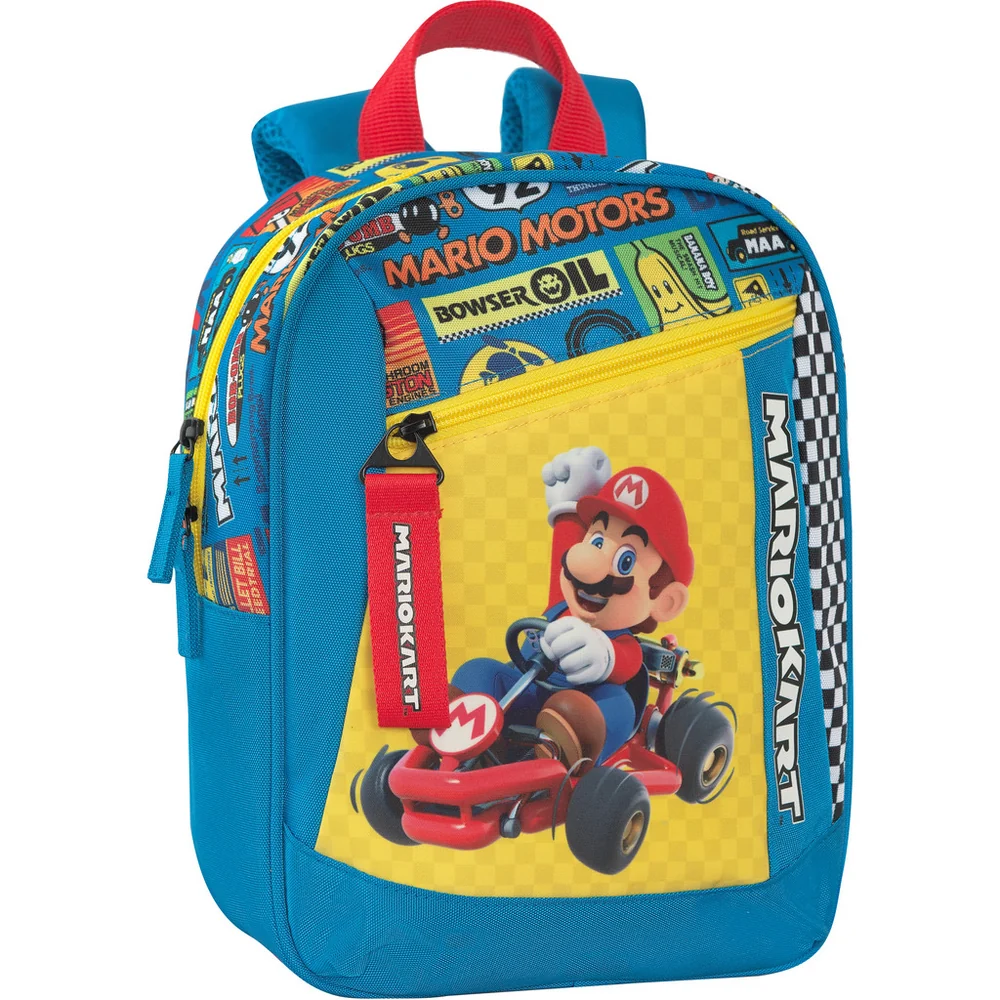 Zaino Asilo Mario Kart Blu Giallo