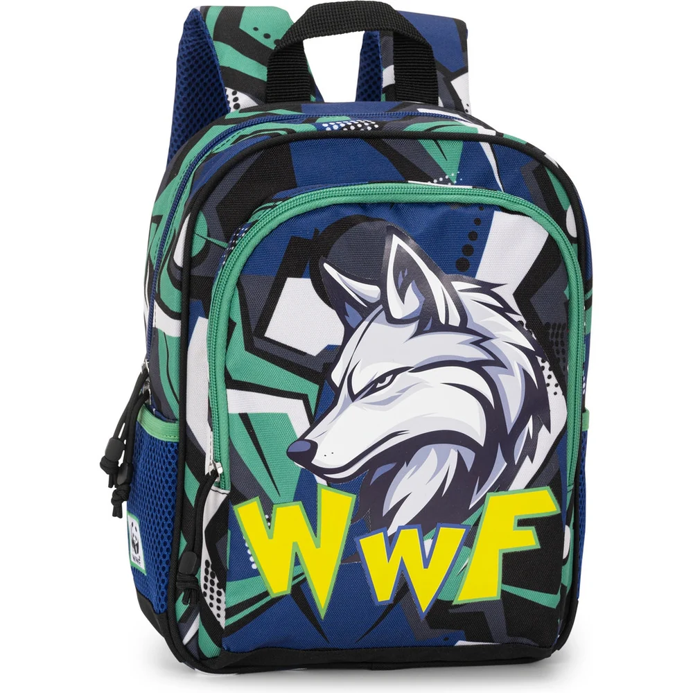 Zaino Asilo Wwf Verde blu
