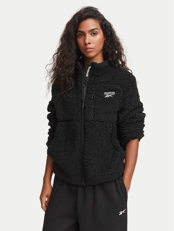 Felpa di pile RCC00129 Nero Regular Fit Reebok
