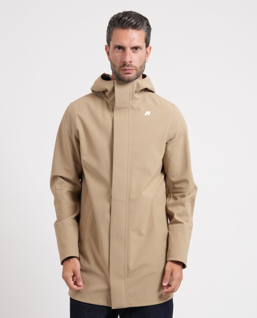 Giacca lunga uomo Marlyn di K way con cappuccio